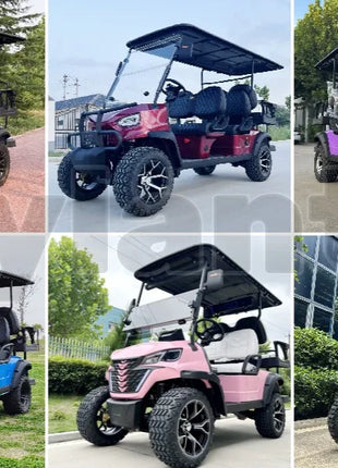 Electric Golf Carts CE Certificate Street Legal Vehicles Adult 60V 72V Lead-Acid Battery And Lithium Battery Optional Powered - Riparo82