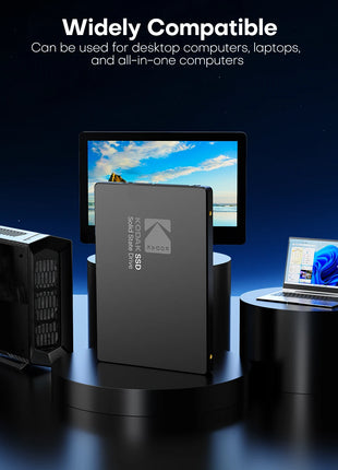 KODAK SSD SATA3 da 2,5 pollici 1TB 512GB 256GB 128GB Unità a stato solido interna SATA III Disco rigido da 2,5 '' per PC desktop portatile
