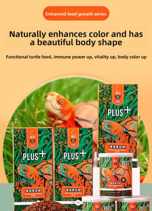 YUR KWAI Turtle Color Enhancing Food - Vibrant Red/Yellow Formula for Box Turtles (Yellow-Margined/Red-Face/Fire) - Riparo82