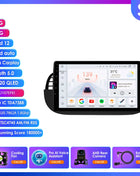 4G 8Core Android Car radio GPS Stereo For Fiat 500 2007-2014 Multimedia Video player 2DIN Autoradio DSP Carplay 7862 Head Unit