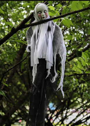 Halloween Outdoor Decoration Skull Gauze Hanging Ghost Skull Pendant Bar Haunted House Secret Room Scene Layout Horror Props - Riparo82