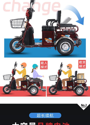 L'm'm electric tricycle new small pickup scooter battery car - Riparo82