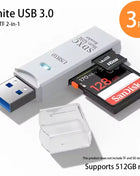 Lettore di schede USB 3.0 multifunzionale 2 in 1Micro SD TFMemoryCardReaderUSBFlashDrive Adattatore per schede per PC Accessori per laptop