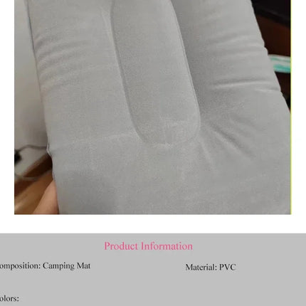 Outdoor Inflatable Sleeping Small Pillow Inflatable Backrest Cushion Travel Pillow Airplane Rest Comfortable Sleeping Pillow