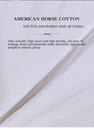 Soft Pillows White Goose Down Feather Pillows for Sleeping Neck Protection Bed Pillows with 100% Cotton Cover - Riparo82