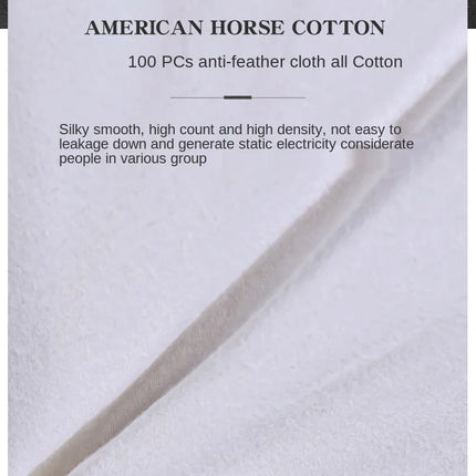 Soft Pillows White Goose Down Feather Pillows for Sleeping Neck Protection Bed Pillows with 100% Cotton Cover