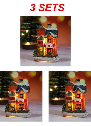 Christmas Light House Village decorazioni natalizie per la casa regali di Natale ornamenti natalizi capodanno 2024 Natale Navidad Noel