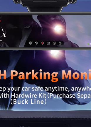 11.26" 4K 2160P Car Dvr Carplay Android Auto Dash Cam GPS WIFI BT FM Stream Rear View Mirror Dashcam Dvrs Camera Drive Recorder - Riparo82