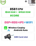 12G+256G Carplay Auto Android 13.0 4G LTE IPS Car DVD Player GPS WIFI BT RDS Radio For Toyota Auris E150 Corolla Levin 2006-2012 - Riparo82