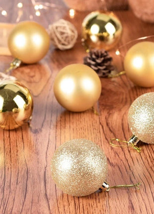 24 pezzi 6 cm grandi decorazioni con palline di Natale appese ornamenti pendenti per albero di Natale decorazioni per feste a casa di Natale 2026 accessorio di Capodanno - riparo82