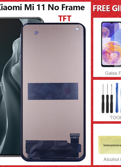 6.81 "Per Xiaomi Mi 11 Display LCD Touch Digitizer Assembly Per Xiaomi Mi 11 M2011K2C M2011K2G Display Parti di Ricambio Dello Schermo - riparo82