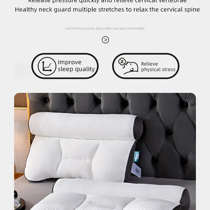 Cervical Orthopedic Neck Pillow To Help Sleep And Protect The Pillow Neck Household Soybean Fiber Pillow Comfortable Sleeping