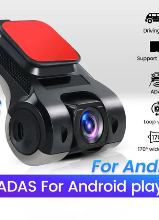 Car Dash Cam ADAS USB 170 Degree Wide Angle Car Front Camera Video Recorder Dashcam For Android DVR Auto Recorder Night Version - Riparo82