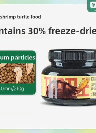 YEE Turtle Food 1.5/3/5.5mm High Protein Floating Pallets for Alligator Snapper,Red-Eared Slider&Aquatic Turtles Starter Feed - Riparo82