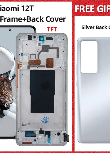 Testato al 100% 6.67 ''LCD Per Xiaomi 12T Display LCD Touch Screen Digitizer Per Xiaomi 12T 22071212AG Sostituzione Dello Schermo LCD - riparo82