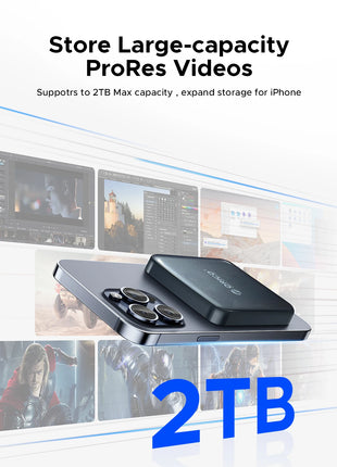 ORICO SSD esterno magnetico da 1 TB, registrazione e negozio HDR 4K ProRes, trasmissione e archiviazione stabili da 2000 MB/s, stato solido portatile