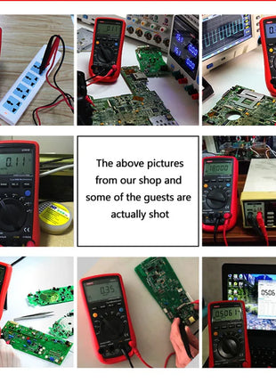 UNI-T True RMS Digital Multimeter UT61A UT61B UT61C UT61D UT61E UNI T AC DC Multimetros Capacitor Transistor Tester Data Peak - Riparo82