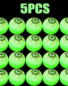 5/50PCS Luminous Bouncing Ball Halloween Glow in The Dark Eyeball Toys Rubber Fake Eyeball Haunted House Horror Decoration Props - Riparo82