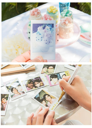 Fujifilm Instax Mini Pellicola Bordo Bianco/Pellicole a Colori 10-100 Fogli di Carta Fotografica per Fuji Instax Camera Mini 12/8/11/25/50/90/Link/Evo