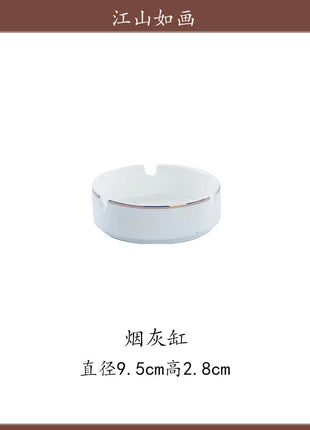 Fai da te 1 PC Jingdezhen piatti a ciotola di fascia alta, stoviglie combinate senza ceramica - riparo82