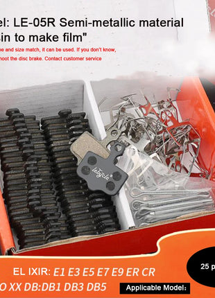 25 paia di pastiglie freno a disco per bicicletta MTB in resina/metallo/ceramica pastiglie freno idrauliche per bici da strada universali per Shimano SRAM AVID ZOOM B01S