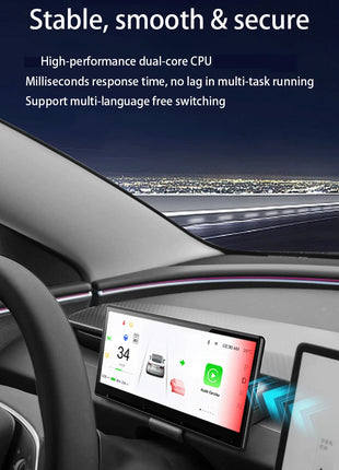 CATRONICS 8.9 Inch Head Up Display for Tesla Model 3 Y 2017-2026 Highland Juniper Dashboard Smart Carplay Support OTA Update - Riparo82