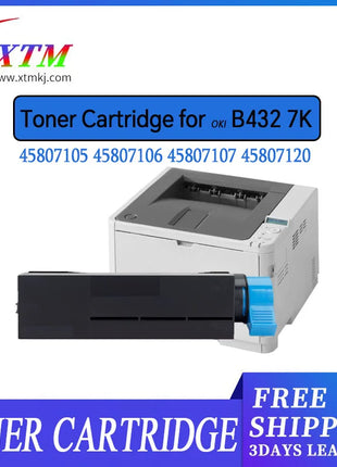 7K Compatible 45807105 45807106 45807107 4580720 Toner Cartridge for OKI Data B412 B432 MB472 MB492 printer laser drum unit - Riparo82