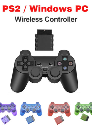 Adatto per controller di gioco wireless PS2 Maniglia per joystick a doppia vibrazione Bluetooth Adatto per Sony PlayStation 2/PC/IOS/TV Box