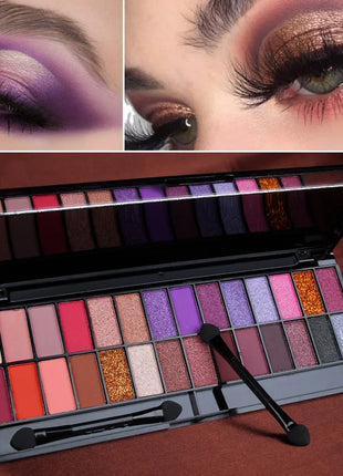 28 Colors Eyeshadow Palette Matte Glitter Shimmer Eyeshadows Eye Shine Waterproof Make-up for women Korean Cosmetics Products - Riparo82