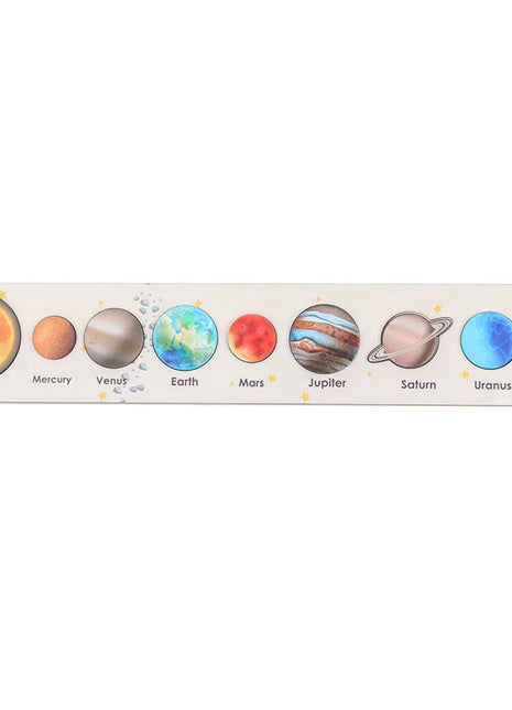 Nuovi giocattoli in legno Montessori Otto pianeti Puzzle Terra Sole Sistema solare Pianeti Pianeti Cognizione Giocattoli educativi Regali per bambini - riparo82