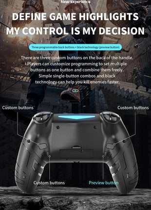 Controller + custodia per PS4 PS3 PS Playstation 4 3 PC Control Wireless Bluetooth Mobile Android TV Gamepad Gaming Game Pad