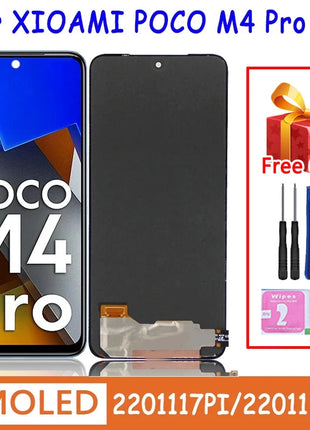 AMOLED da 6,43" per Xiaomi Poco M4 Pro LCD 2201117 PI PI 2201117 Pannello touch screen display PG MZB0B5VI per Xiaomi Poco M4 Pro 4G LCD - riparo82