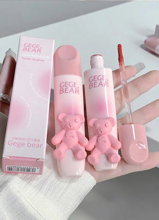 Gegebear Bear Lip Glaze Matte Velvet Lipstick Long-lasting Whitening Lip Cream Lip Mud - Riparo82
