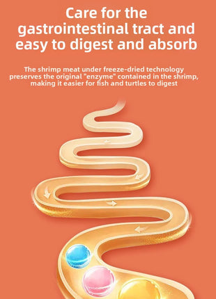 GEN CLIMB Freeze-Dried Antarctic Krill for Turtles & Fish - Premium Food for Arowana, Blood Parrot,Aquatic Turtles-High Protein - Riparo82