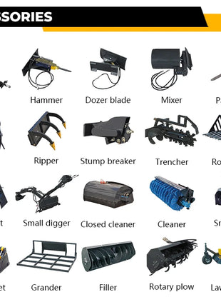 Mini Caricatore Skid Steer Motore EPA - Minicaricatore Alta Efficienza - riparo82