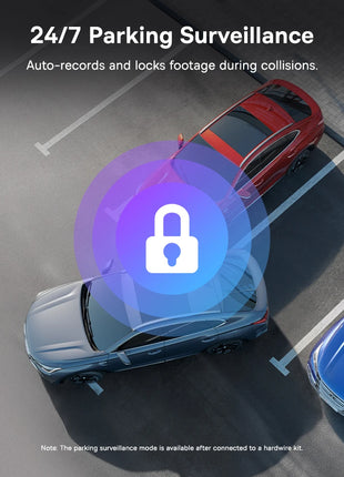 Baseus 3K Dash Cam VD1 Front and Rear Cam HD Built-in GPS Galileo Supercapacitor Car DVR Car Camera Recorder Support 24H Parking - Riparo82