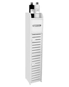 Mobili da Bagno, Colonna Portaoggetti Bianca, Mobiletto da Bagno, Bianco