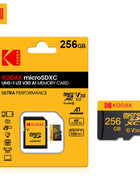 Kodak 256GB Scheda Micro SD Scheda di Memoria Classe 10 32GB 64GB 128GB U3 4K Ad Alta Velocità Cartao De Memoria Memoria Flash TF Mecard C10