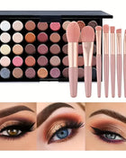 40 Colors Glitter Eyeshadow Palette Matte Waterproof Long Lasting Pressed Powder Cosmetics Kit Fashion Women Eye Makeup palette - Riparo82