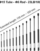 1PC 100N/23LB 150-350mm Universale Auto Molla A Gas Nylon End Raccordo Ascensore Supporto Tronco Portellone Strut Bar Sostituzione Gas Strut