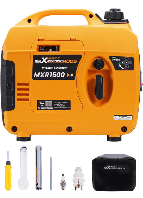 1200W Portable Silent Generator 11.5kg 4 Stroke for Outdoor Party - Riparo82