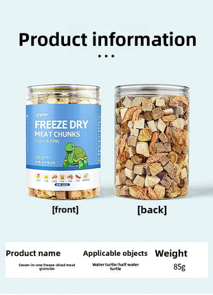 GEN CLIMB Freeze-Dried Shrimp Turtle Food - High Protein Aquatic Turtle Diet for Red-Eared Slider, Snapping Turtle&Pond Turtles - Riparo82