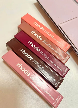 Brand NEW Rhode Fashion Color Lipstick Vanilla Portable Lip Gloss Holder Hot INS Lipstick Salted Caramel Lip Protect Glossy Oil - Riparo82