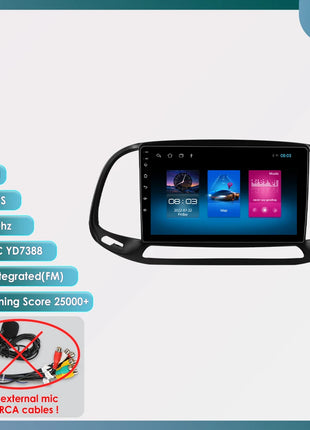 Hizpo AI Voice Autoradio Radio For Fiat Doblo 2015 - 2019 4G Car Multimedia GPS 2din Wireless CarPlay Android Auto Navigation BT