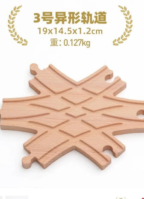 NUOVA binario ferroviario in legno tutti i tipi biforcazione biforcazione binario in legno di faggio accessori adatti per binari in legno Thomos giocattolo - riparo82