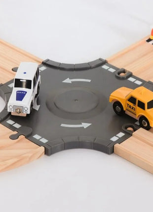 NUOVA binario ferroviario in legno tutti i tipi biforcazione biforcazione binario in legno di faggio accessori adatti per binari in legno Thomos giocattolo - riparo82