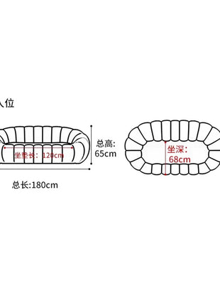 Divano Cloud Combinazione di divani in peluche con zucca Morbido e confortevole Divano moderno per soggiorno Suite Appartamento Mobili per la decorazione della casa