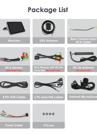 8+128G 10.1'' 360 Rotatable 1 Din AutoRadio GPS for Universal Car Multimedia Player Stereo 1DIN Video Autoradio Carplay HeadUnit - Riparo82