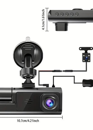 3Camera Dash Cam For Car Camera 1080P Video Recorder WIFI Car DVR 2lens Front Rear View Camera Night Vision Car Accessories - Riparo82