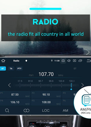 10 inch 2 DIN Android 14 Universal Multimedia Video Player, Car Radio, Wireless carplay android auto WiFi, GPS, Bluetooth, Audio - Riparo82